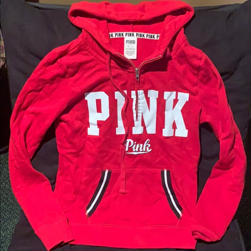 Pink red sweatshirt